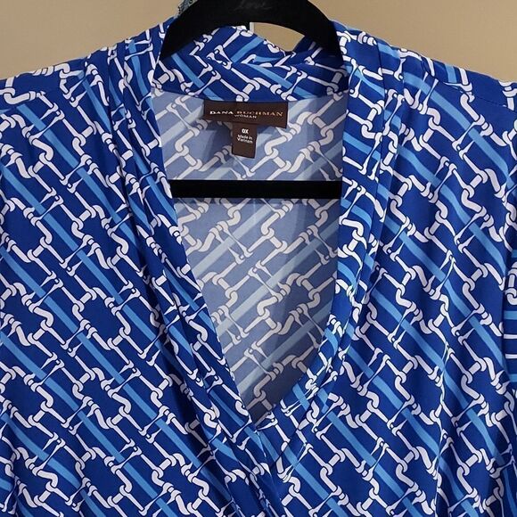 Dana Buchman Faux Wrap Dress - Picture 3 of 5